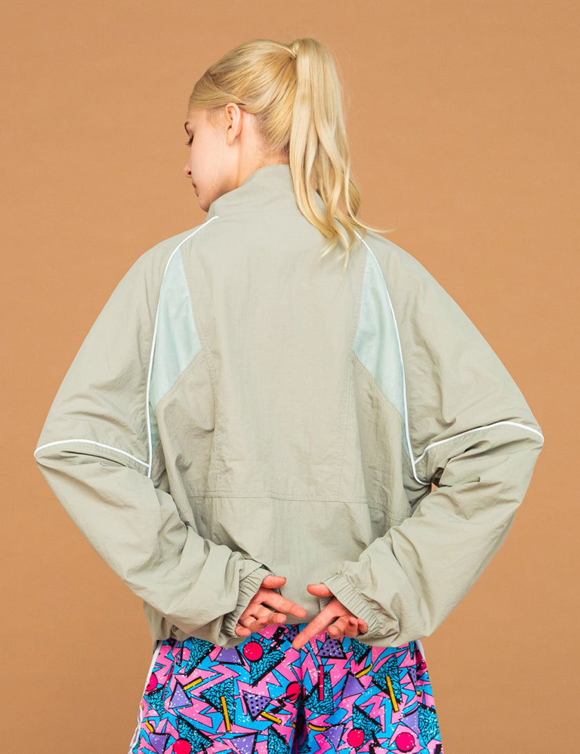 MESH PANEL NYLON JKT (GRAY)