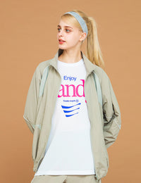 MESH PANEL NYLON JKT (GRAY)