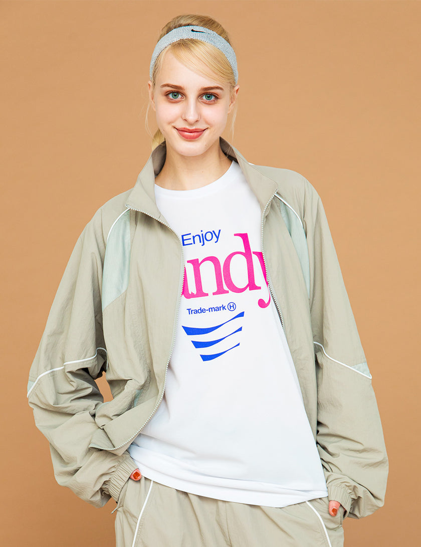 MESH PANEL NYLON JKT (GRAY)