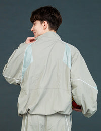 MESH PANEL NYLON JKT (GRAY)