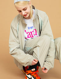 MESH PANEL NYLON JKT (GRAY)