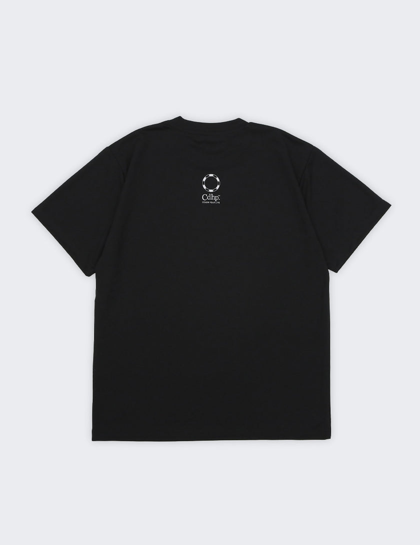 TWIN LOGO MESSAGE DRY TEE (BLACK) - CandyHoop