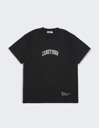 ARCH LOGO AND MESSAGE DRY TEE (BLACK) - CandyHoop