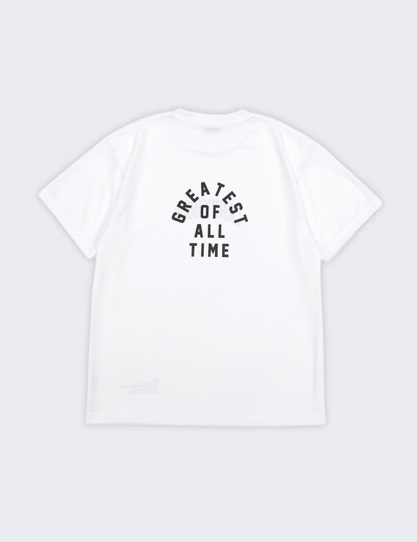 ARCH LOGO AND MESSAGE DRY TEE (WHITE) - CandyHoop