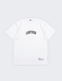 ARCH LOGO AND MESSAGE DRY TEE (WHITE) - CandyHoop