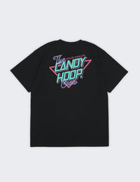 NEON SIGN LOGO DRY TEE 2 (BLACK×GREEN) - CandyHoop