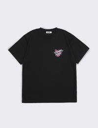 NEON SIGN LOGO DRY TEE 2 (BLACK×PINK) - CandyHoop