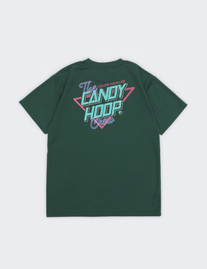 NEON SIGN LOGO DRY TEE 2 (GREEN×GREEN) - CandyHoop