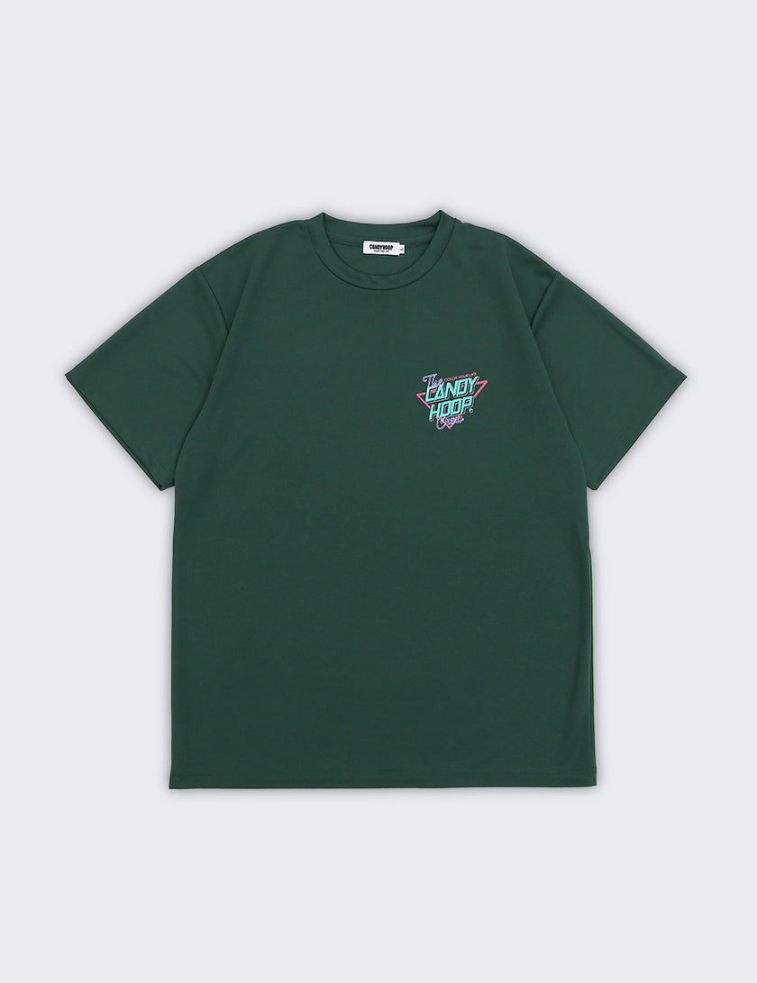 NEON SIGN LOGO DRY TEE 2 (GREEN×GREEN) - CandyHoop