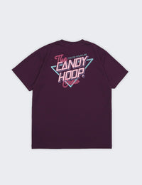 NEON SIGN LOGO DRY TEE 2 (PURPLE×PINK) - CandyHoop