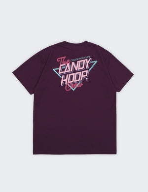 NEON SIGN LOGO DRY TEE 2 (PURPLE×PINK) - CandyHoop