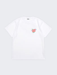 NEON SIGN LOGO DRY TEE 2 (WHITE×RED) - CandyHoop