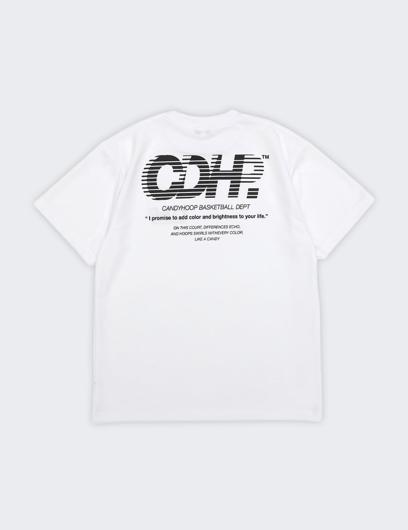 BRISK LOGO DRY TEE (WHITE×BLACK) - CandyHoop