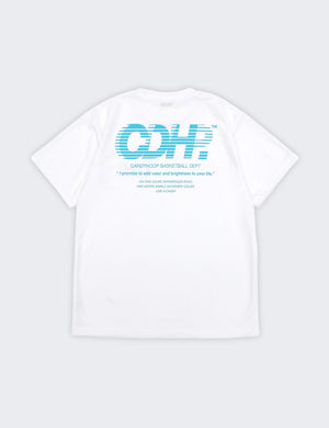 BRISK LOGO DRY TEE (WHITE×BLUE) - CandyHoop