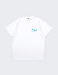 BRISK LOGO DRY TEE (WHITE×BLUE) - CandyHoop