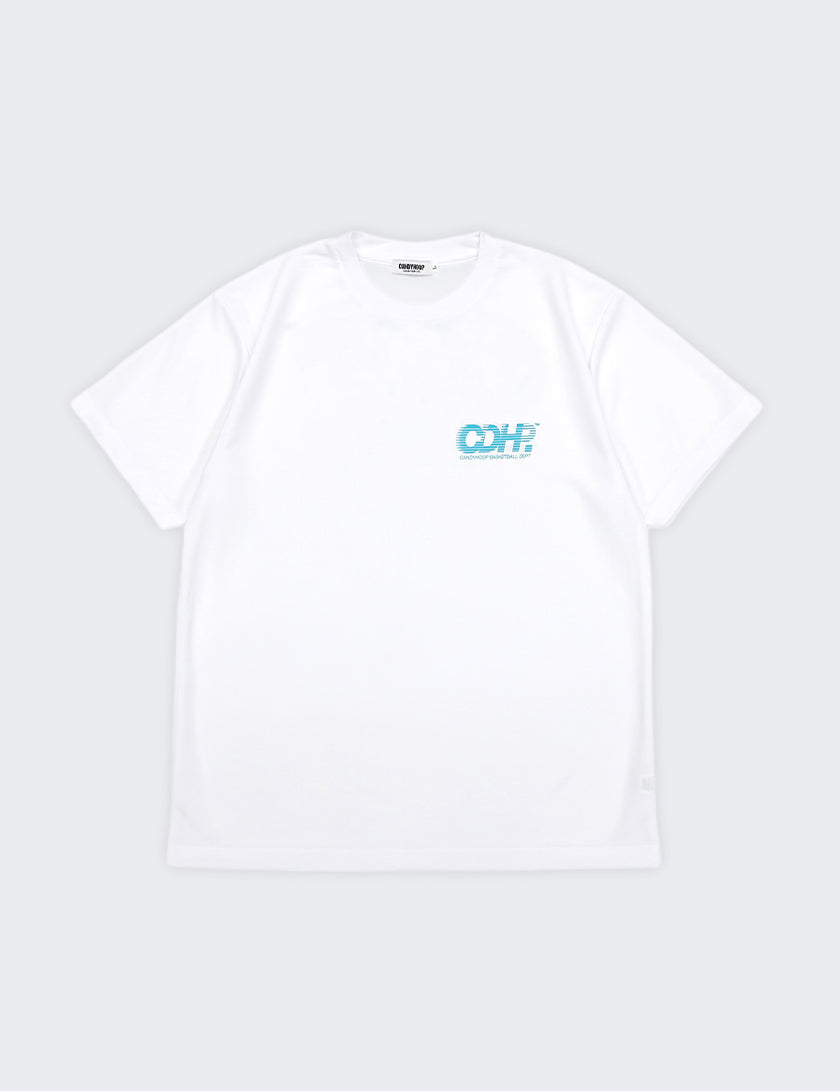 BRISK LOGO DRY TEE (WHITE×BLUE) - CandyHoop