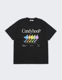 SPONSORED DRY TEE (BLACK) - CandyHoop