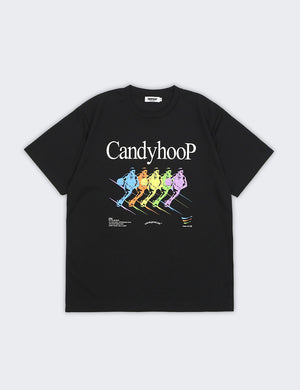 SPONSORED DRY TEE (BLACK) - CandyHoop