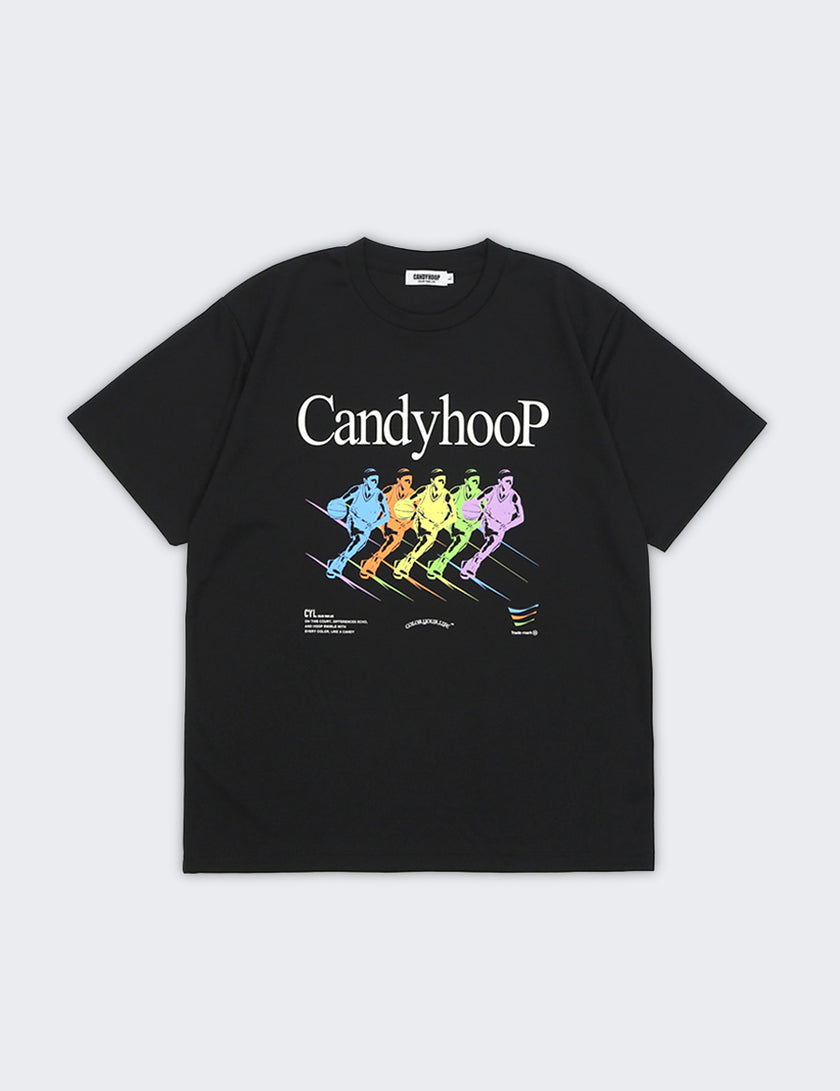 SPONSORED DRY TEE (BLACK) - CandyHoop