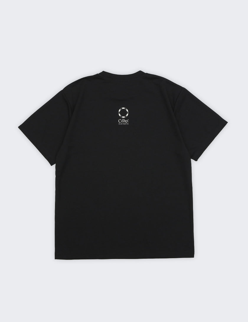 STACKED LOGO DRY TEE (BLACK×GREEN) - CandyHoop