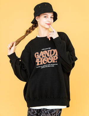 OLD ANTIQUE LOGO SWEAT (BLACK) - CandyHoop