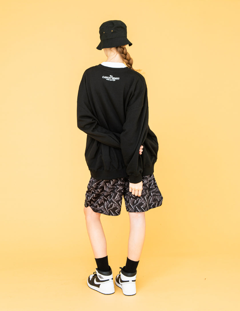 OLD ANTIQUE LOGO SWEAT (BLACK) - CandyHoop
