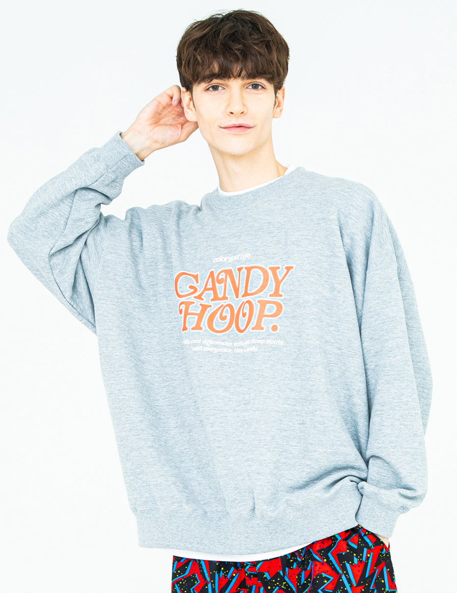 OLD ANTIQUE LOGO SWEAT (GRAY) - CandyHoop