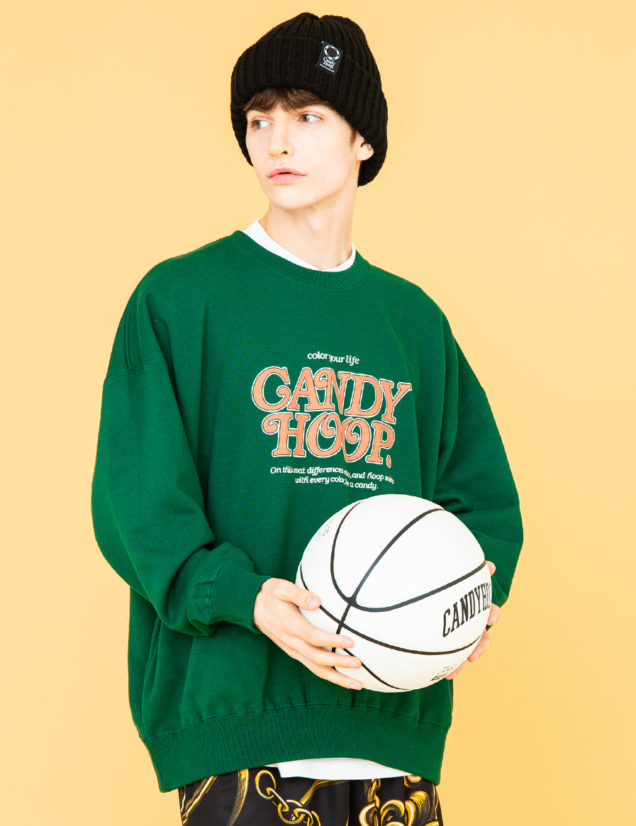 OLD ANTIQUE LOGO SWEAT (GREEN) - CandyHoop