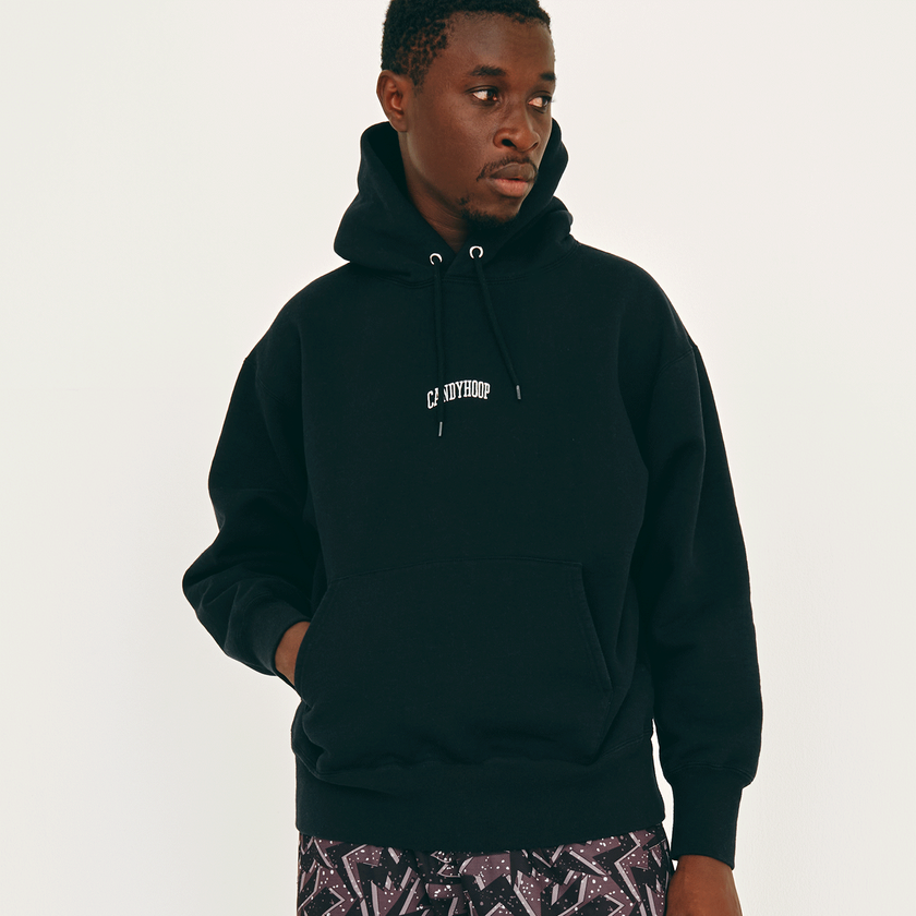 ARCH LOGO HOODIE (BLACK)