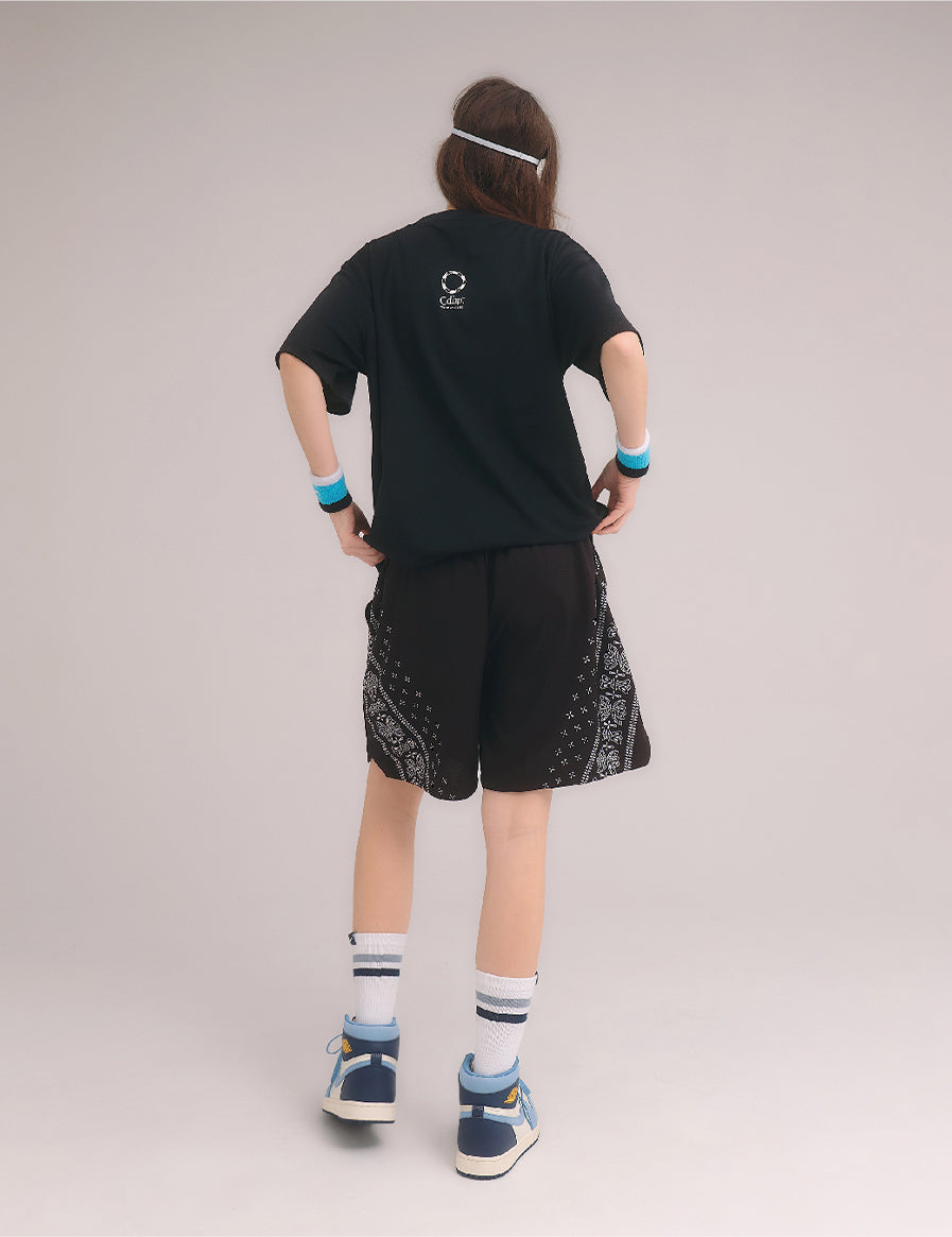 BANDANA SHORTS (BLACK)