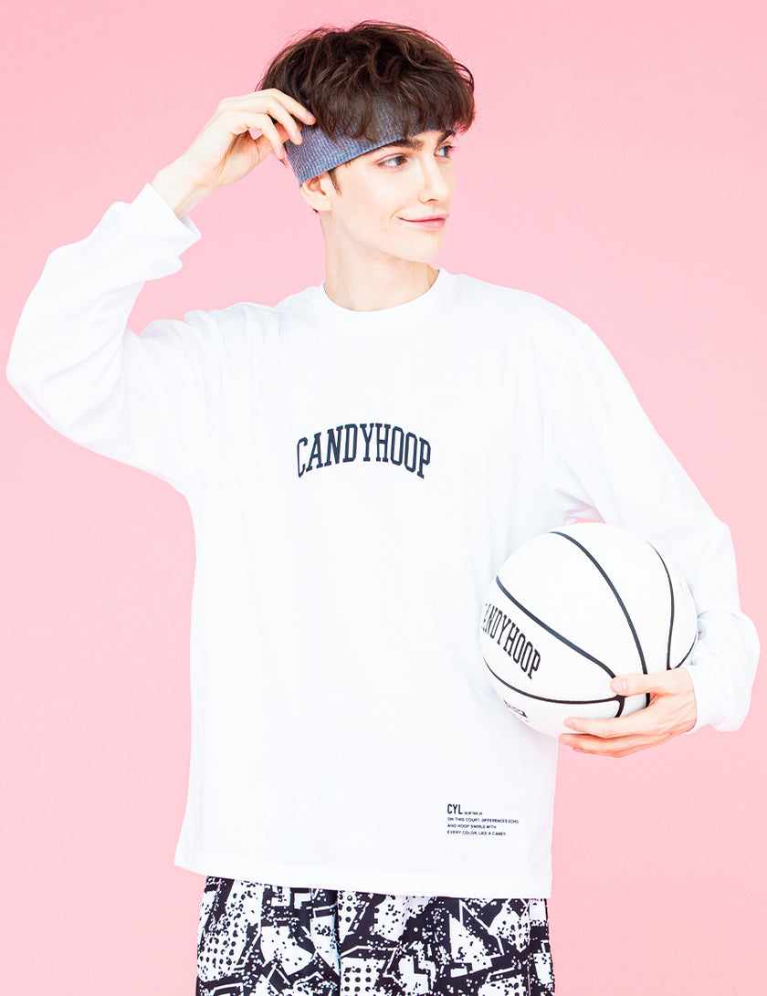 ARCH LOGO DRY LS TEE (WHITE)