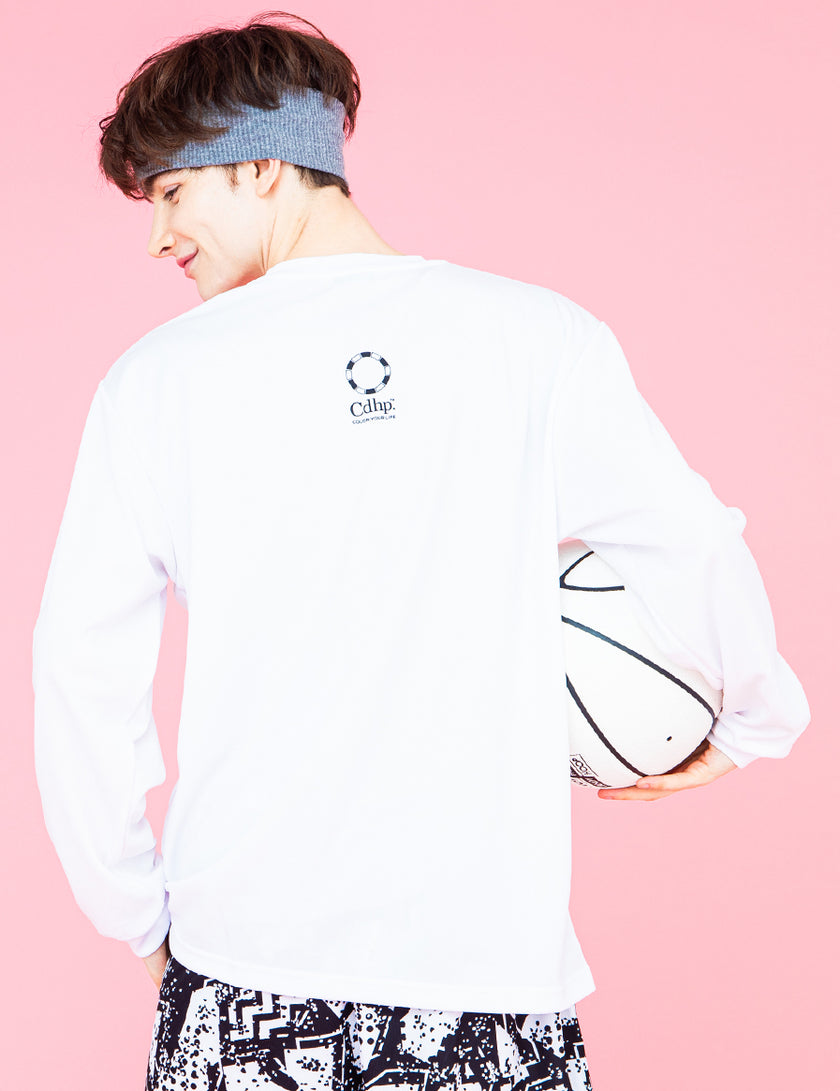 ARCH LOGO DRY LS TEE (WHITE)