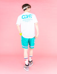 BRISK LOGO DRY TEE (WHITE×BLUE) - CandyHoop