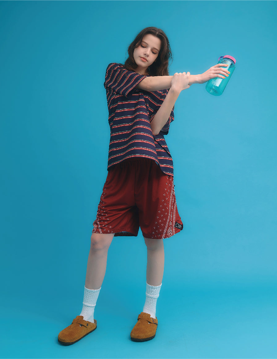 BANDANA SHORTS (RED)