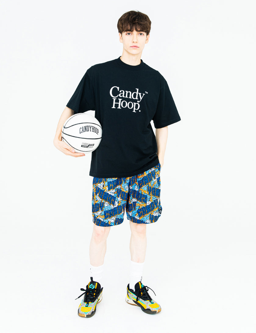 BASIC LOGO COTTON TEE (BLACK) - CandyHoop