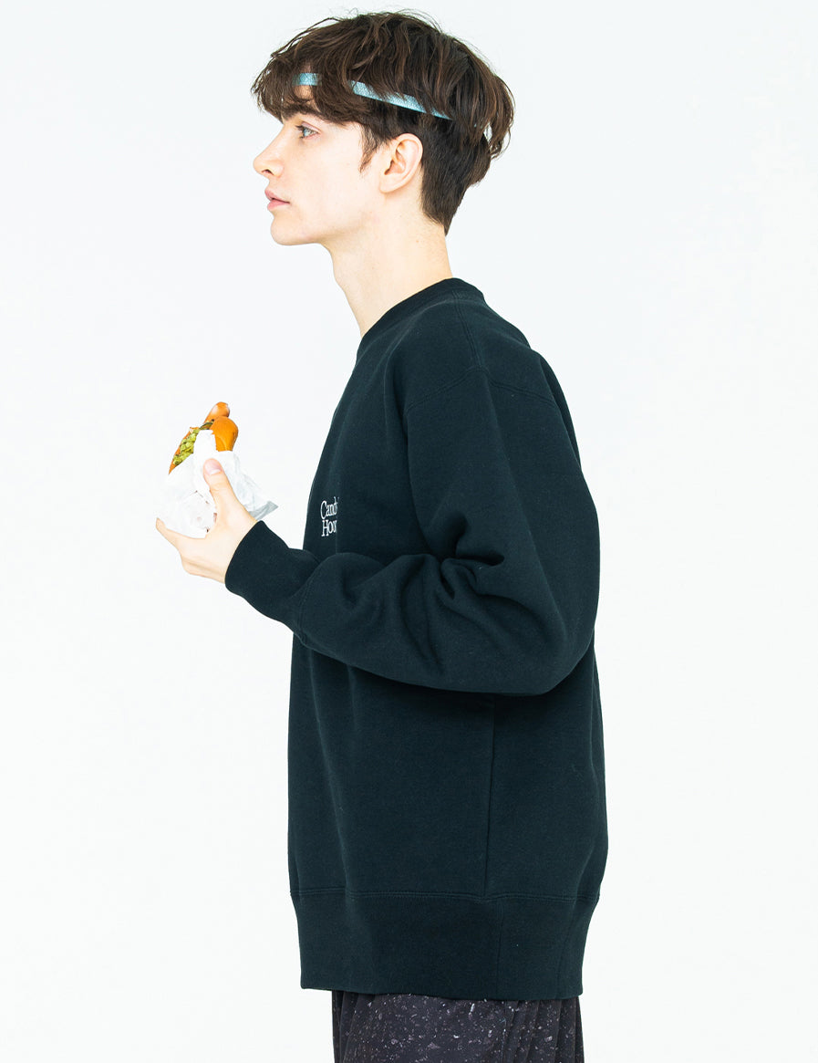 正規品、PUCCI ブラック ロゴ スウェット BASIC LOGO SWEAT (BLACK)
