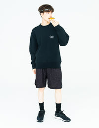 BASIC LOGO SWEAT (BLACK) - CandyHoop