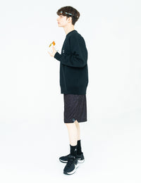 BASIC LOGO SWEAT (BLACK) - CandyHoop