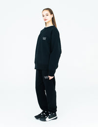 BASIC LOGO SWEAT (BLACK) - CandyHoop