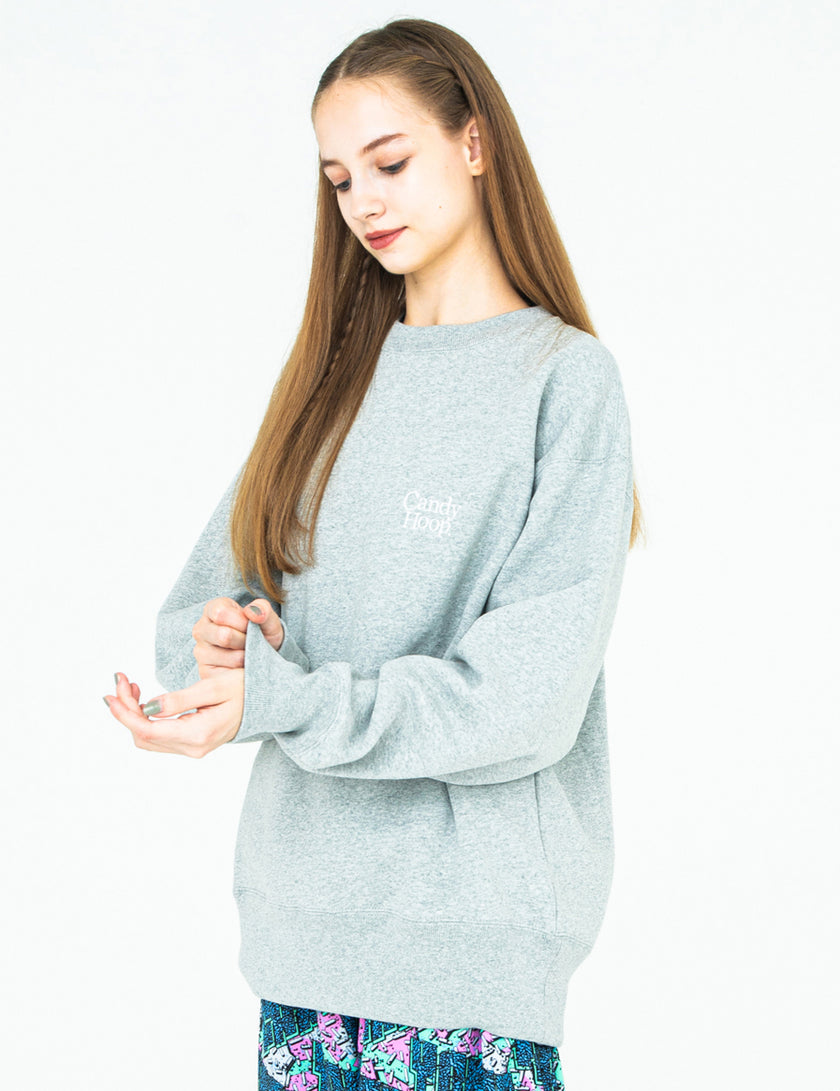 BASIC LOGO SWEAT (GRAY) - CandyHoop