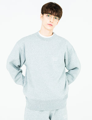 BASIC LOGO SWEAT (GRAY) - CandyHoop