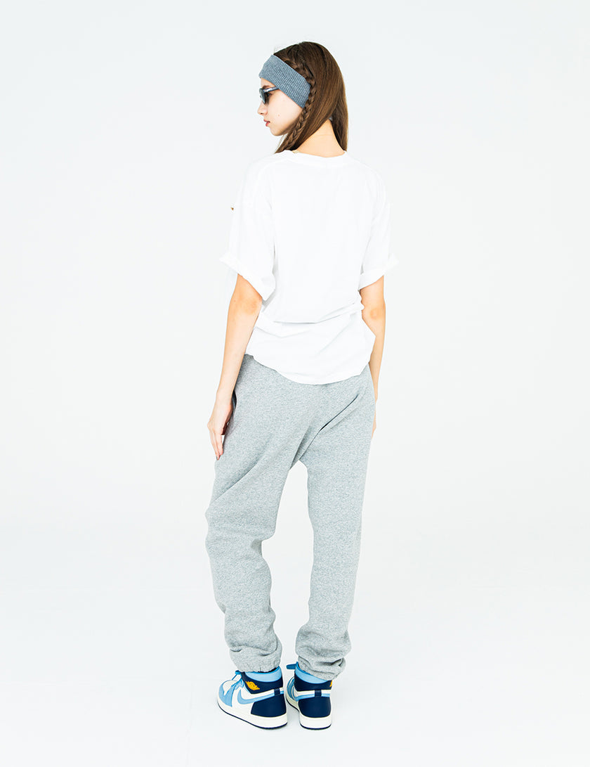 BASIC LOGO SWEAT PANTS (GRAY) - CandyHoop