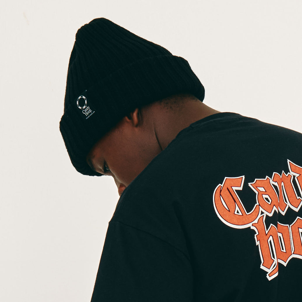 CANDY HOOP × CA4LA KNIT CAP (BLACK)