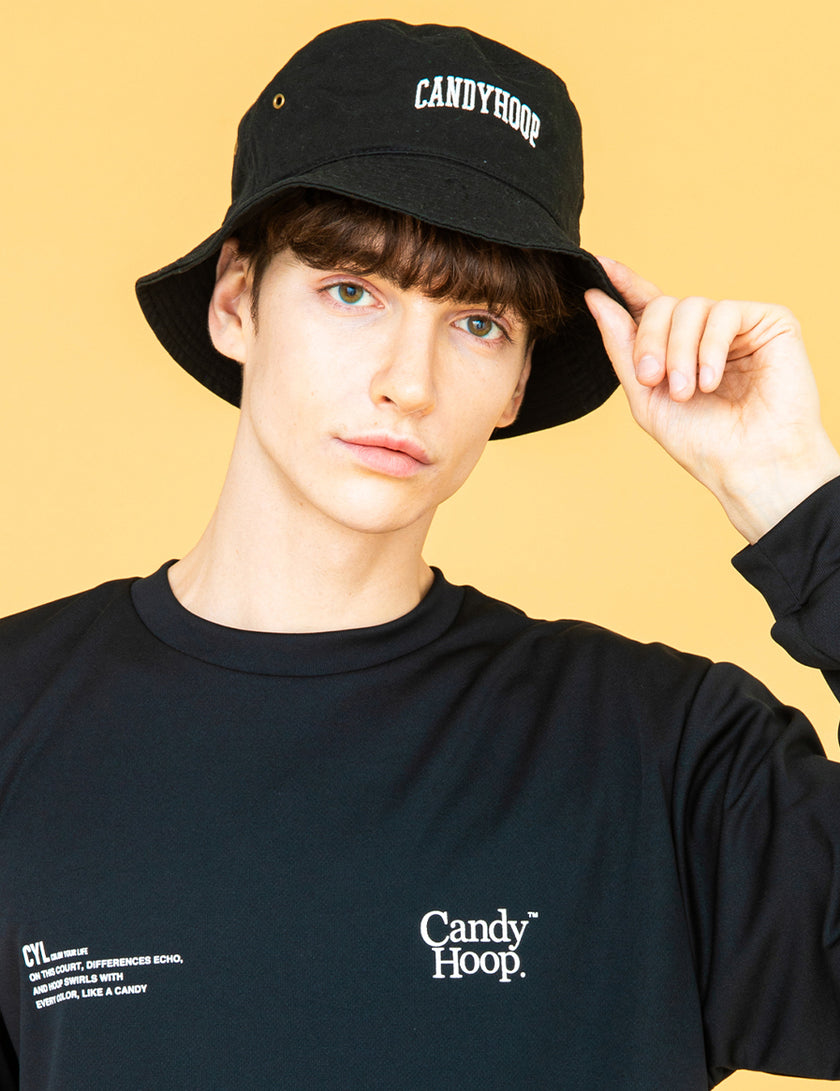 ARCH LOGO BUCKET HAT (BLACK)