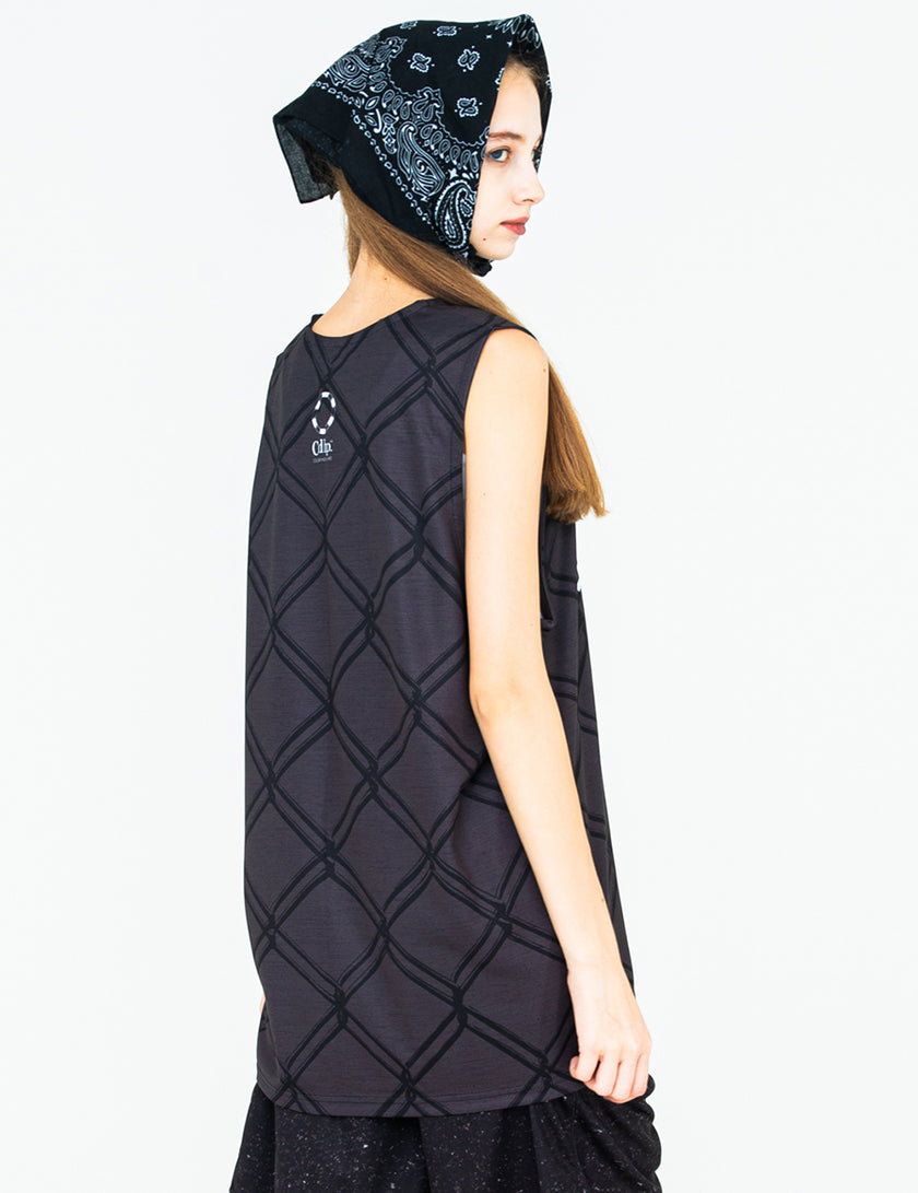 CAGE TANK TOP (BLACK) - CandyHoop