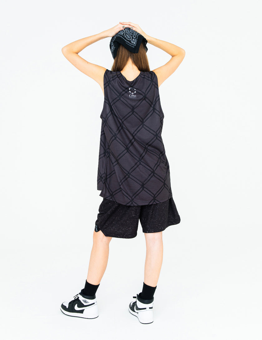 CAGE TANK TOP (BLACK) - CandyHoop