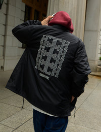 MONOGRAM COACH JKT (BLACK)