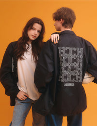 MONOGRAM COACH JKT (BLACK)