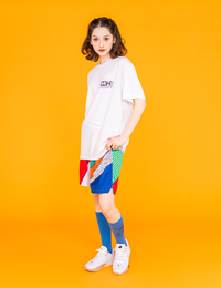 BRISK LOGO DRY TEE (WHITE×BLACK) - CandyHoop