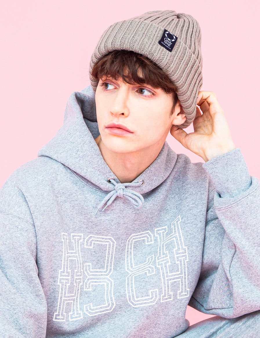 CANDY HOOP × CA4LA KNIT CAP (CHARCOAL) - CandyHoop